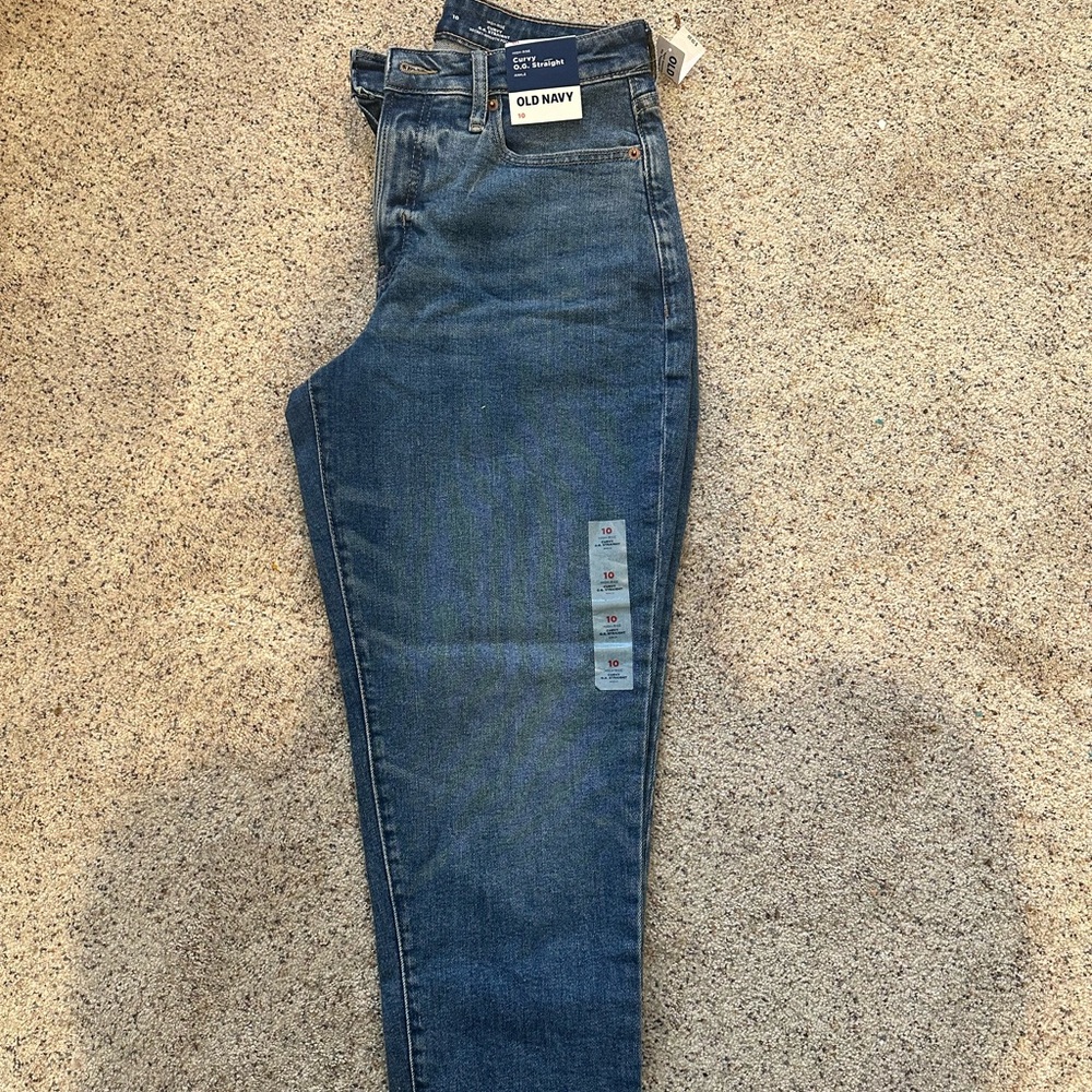 Old Navy High-Rise Curvy O.G. Straight Ankle Jeans